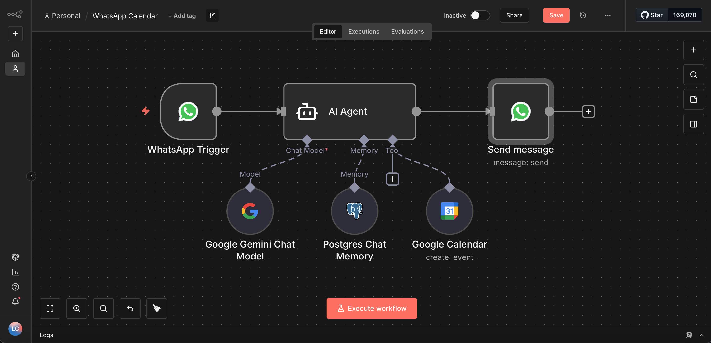 Demo WhatsApp → Calendar